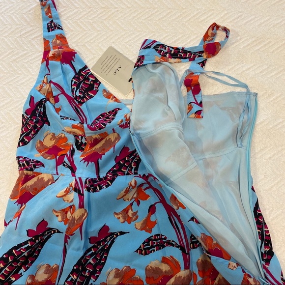 🌸 A.L.C. Rae Floral Dress 100% silk - Picture 6 of 11